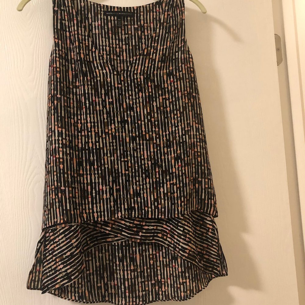 **DONATED** WHBM V Neck Layered Sleeveless Multi Colored XS - Picture 3 of 4